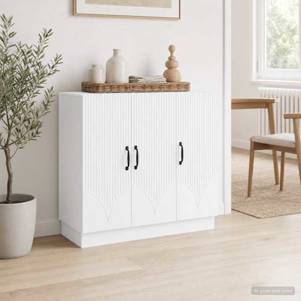 Kõide Valge 89 × 34,5 × 77 cm Tehispuit