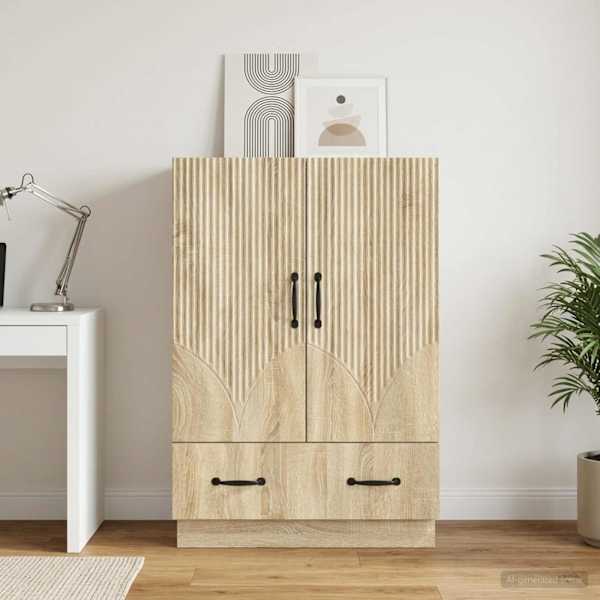 Kõide sahtliga Sonoma tamm 66 × 34,5 × 92 cm Tehispuit