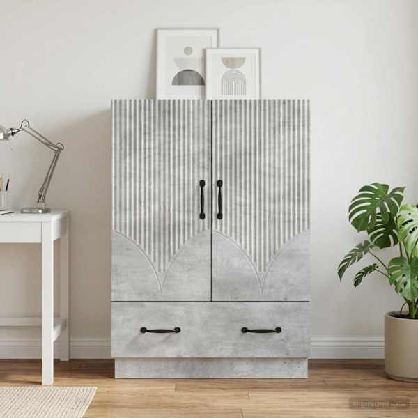 Kõide sahtliga Betoonhall 66 × 34,5 × 92 cm Tehispuit