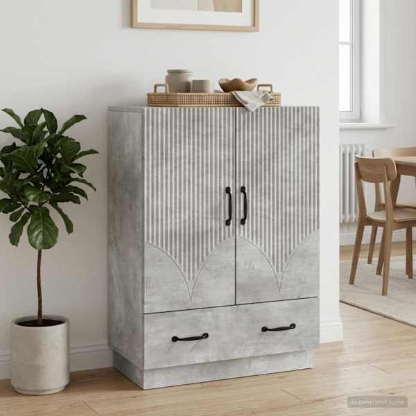 Kõide sahtliga Betoonhall 66 × 34,5 × 92 cm Tehispuit