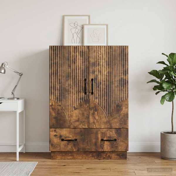 Kõide sahtliga Suitsutatud tamm 66 × 34,5 × 92 cm Tehispuit
