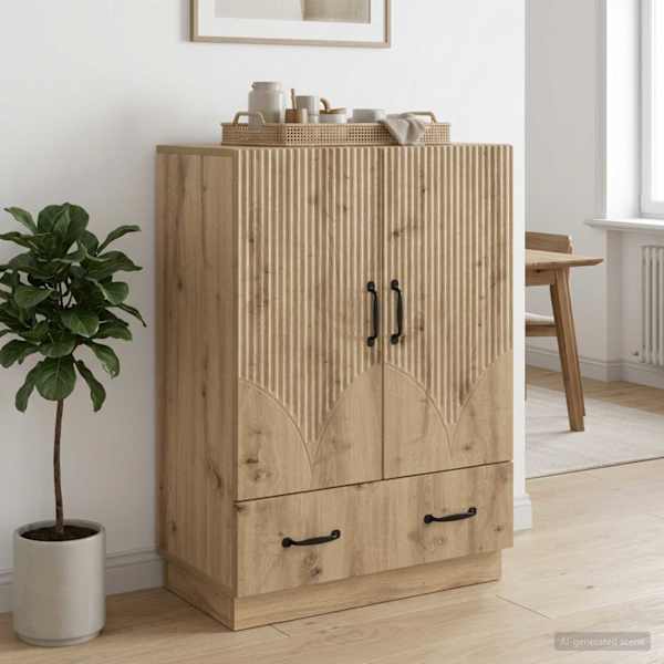 Kõide Artisan tamm 66 × 34,5 × 92 cm Tehispuit