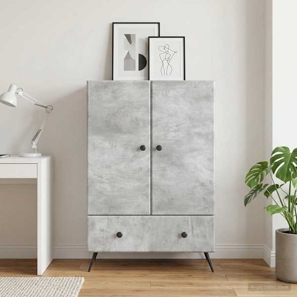 Kõide Betoonhall 66 × 34,5 × 95 cm Tehispuit