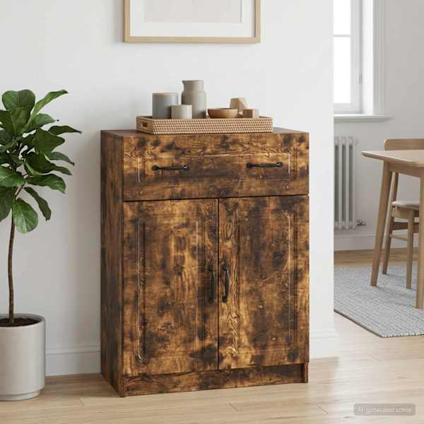 Kõide sahtliga Suitsutatud tamm 66 × 34,5 × 87 cm Tehispuit
