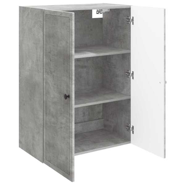 Seinale kinnitatav kapp Betoonhall 66 × 34,5 × 90 cm Tehispuit