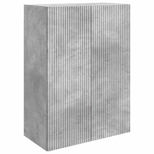 Seinale kinnitatav kapp 66 × 34,5 × 90 cm Tehispuit Betoonhall