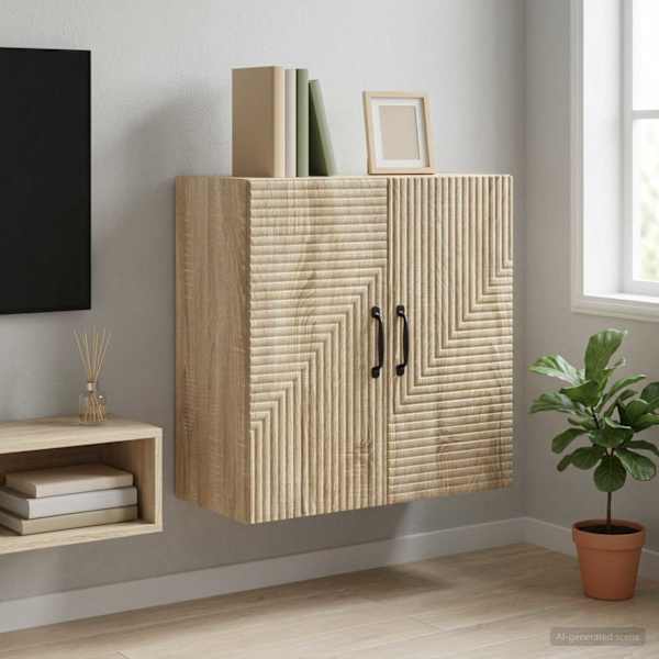 Seinale kinnitatav kapp Sonoma tamm 59 × 31 × 60 cm Tehispuit