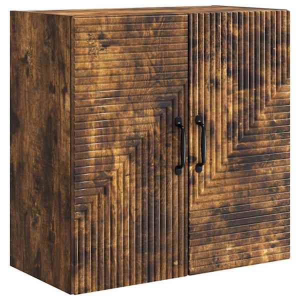 Seinale kinnitatav kapp Suitsutatud tamm 59 × 31 × 60 cm
