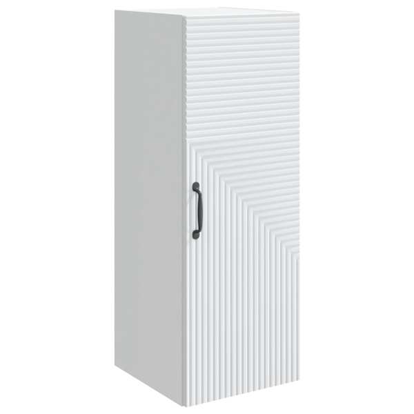 Seinale kinnitatav kapp Valge 33 × 34,5 × 90 cm Tehispuit