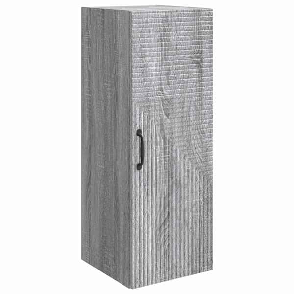 Seinale kinnitatav kapp Hall Sonoma 33 × 34,5 × 90 cm Tehispuit