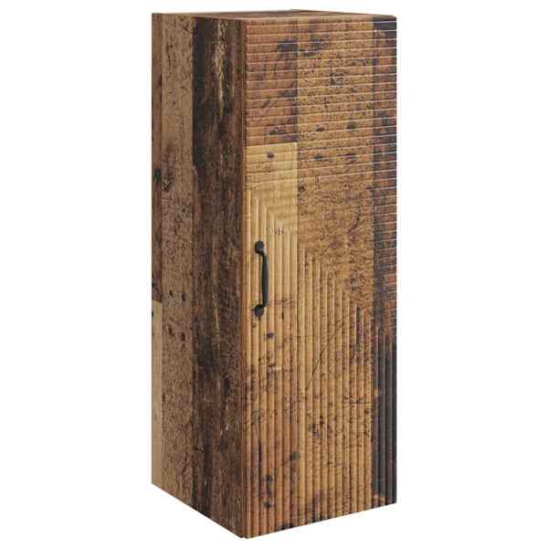 Seinale kinnitatav kapp Vana puit 33 × 34,5 × 90 cm Tehispuit