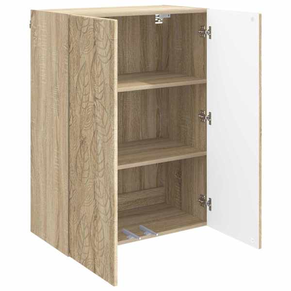 Seinale kinnitatav kapp 66 × 34,5 × 90 cm Tehispuit Sonoma tamm