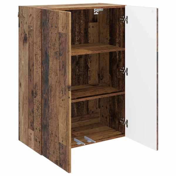 Seinale kinnitatav kapp 66 × 34,5 × 90 cm Tehispuit Vana puit