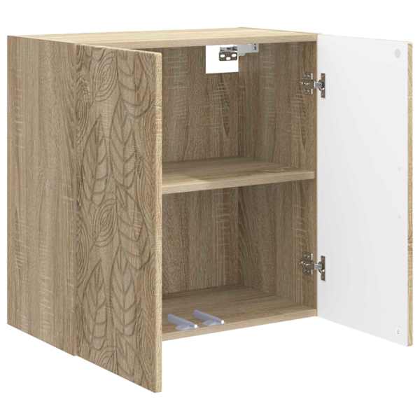 Seinale kinnitatav kapp 59 × 31 × 60 cm Tehispuit Sonoma tamm