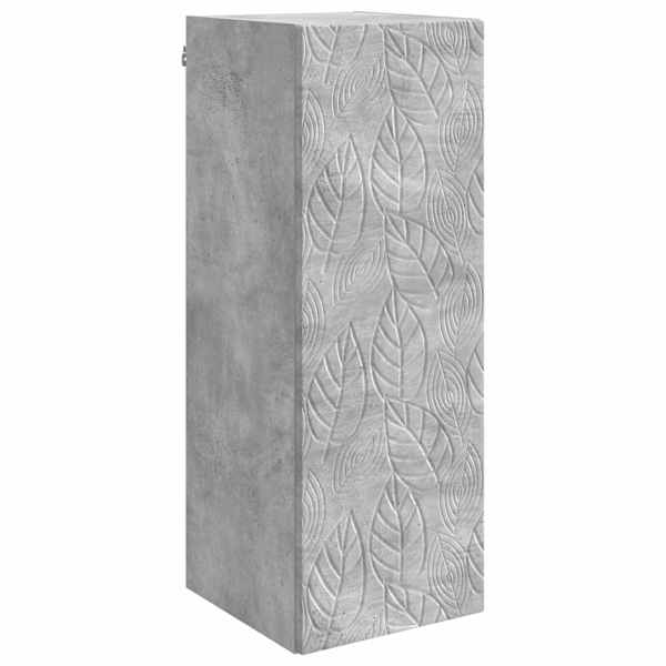 Seinale kinnitatav kapp 33 × 34,5 × 90 cm Tehispuit Betoonhall