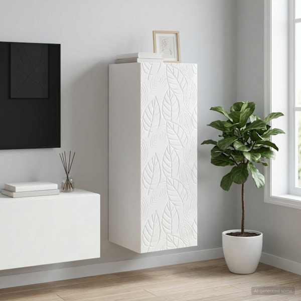 Seinale kinnitatav kapp 33 × 34,5 × 90 cm Tehispuit