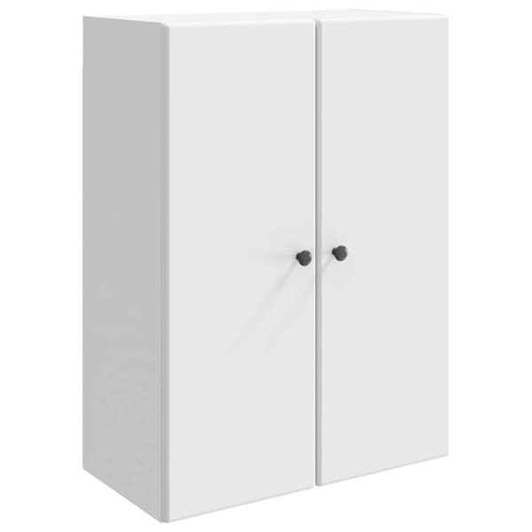 Seinale kinnitatav kapp Valge 66 × 34,5 × 90 cm Tehispuit