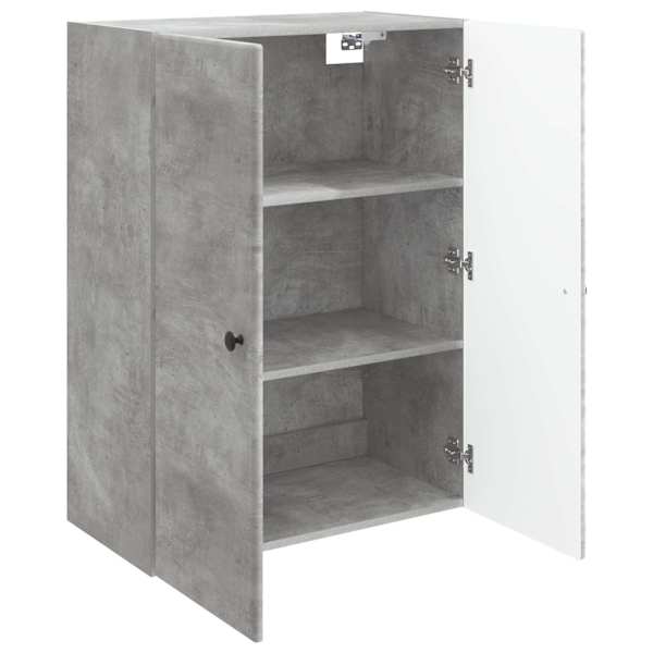 Seinale kinnitatav kapp 66 × 34,5 × 90 cm Tehispuit Betoonhall