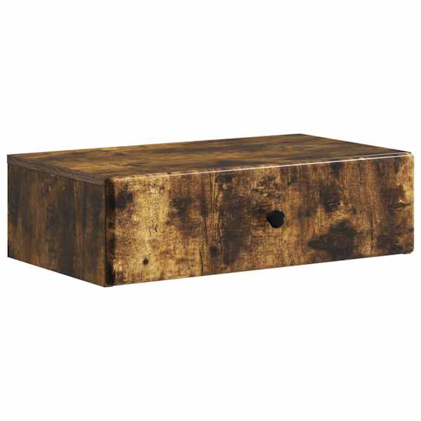 Seinale kinnitatav külglaud Suitsutatud tamm 59 × 34,5 × 17 cm