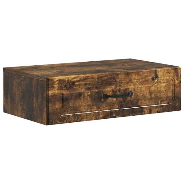 Seinale kinnitatav külglaud Suitsutatud tamm 59 × 34,5 × 17 cm