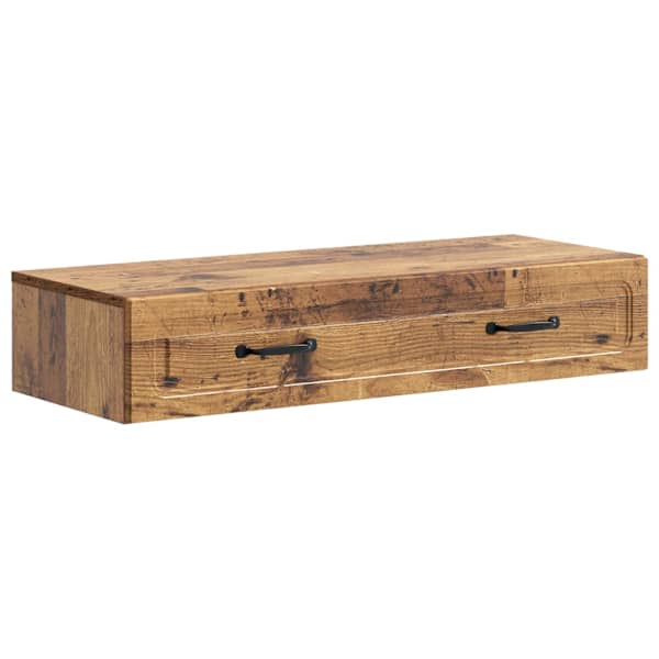 Seinale kinnitatav külglaud Vana puit 87,5 × 34,5 × 17 cm