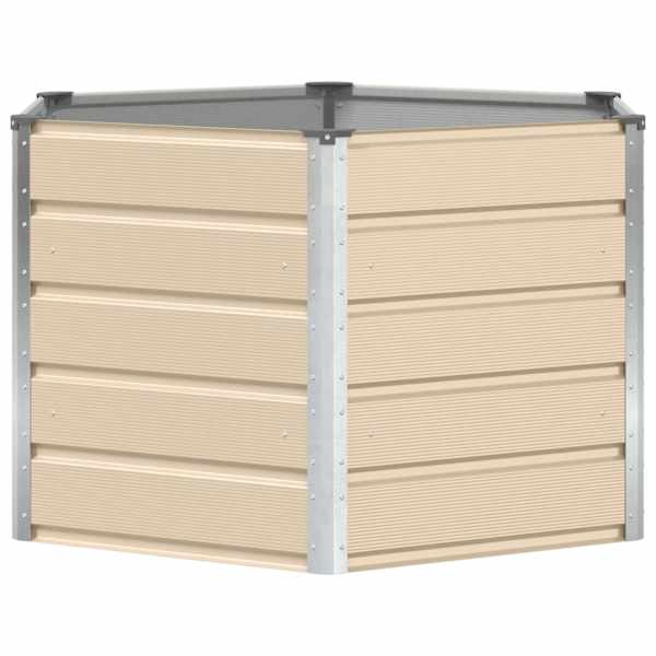 Taimekast 129 × 129 × 75 cm, teras – elevandiluutooni