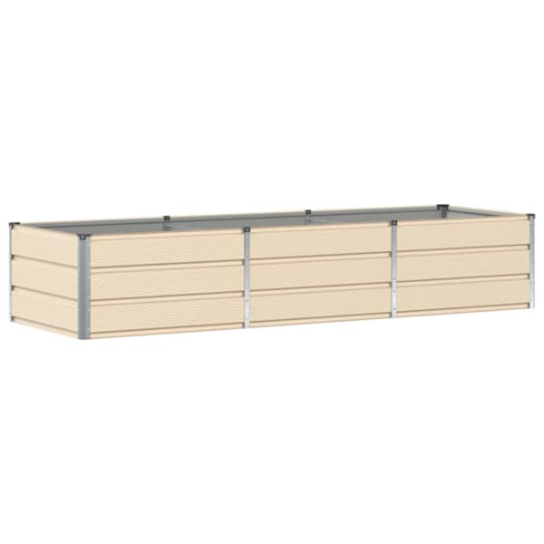 Taimekast 240 × 80 × 45 cm, teras – elevandiluutooni