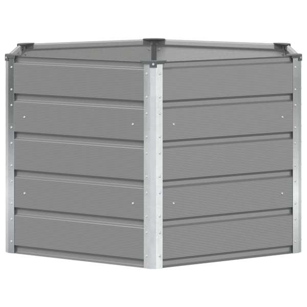 Taimekast 129 × 129 × 75 cm, teras – helehall