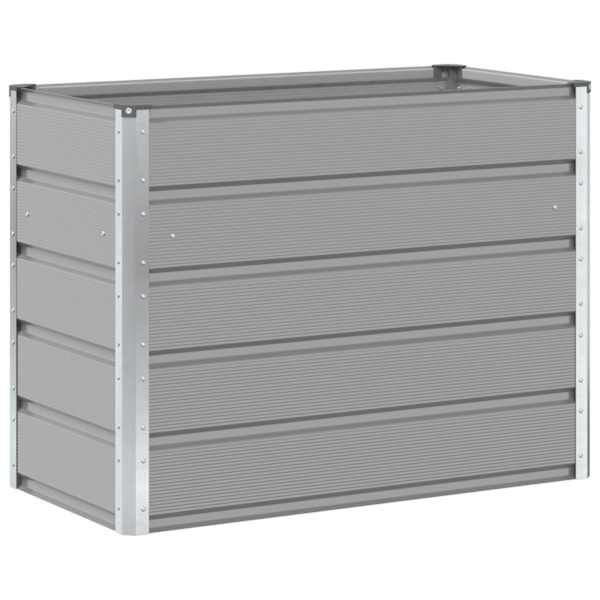 Taimekast 100 × 50 × 75 cm, tsingitud teras – helehall