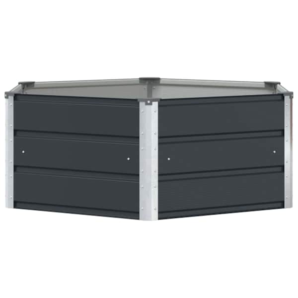 Taimekast 129 × 129 × 45 cm, teras – antratsiithall