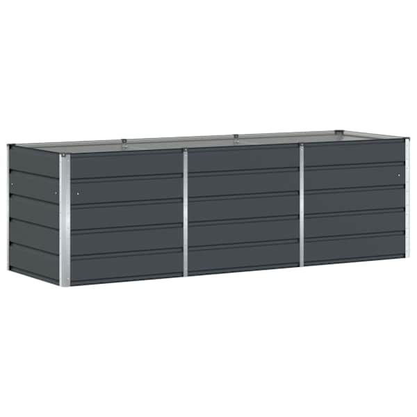 Taimekast 240 × 80 × 75 cm, teras – antratsiithall