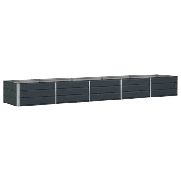 Taimekast 400 × 80 × 45 cm, teras – antratsiithall