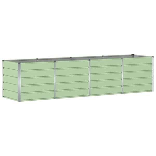 Taimekast 320 × 80 × 75 cm, teras – roheline