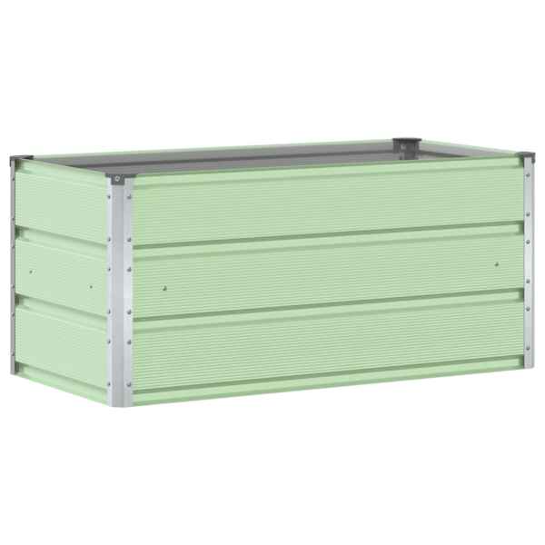 Taimekast 100 × 50 × 45 cm, tsingitud teras – pastellroheline