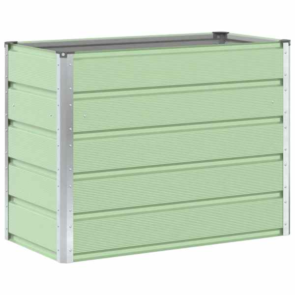 Taimekast 100 × 50 × 75 cm, tsingitud teras – pastellroheline