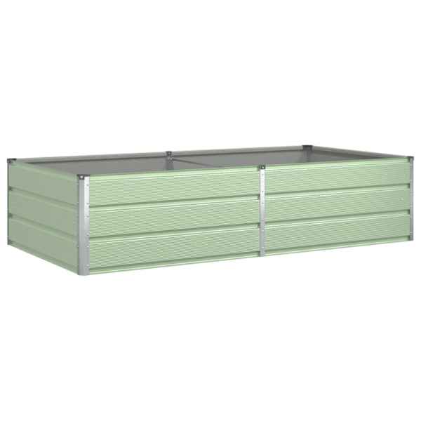 Taimekast 195 × 100 × 45 cm, tsingitud teras – heleroheline