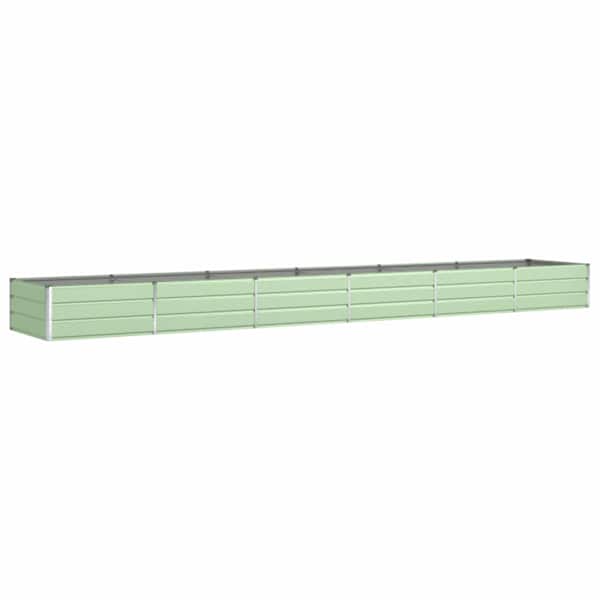 Taimekast 580 × 100 × 45 cm, tsingitud teras – heleroheline