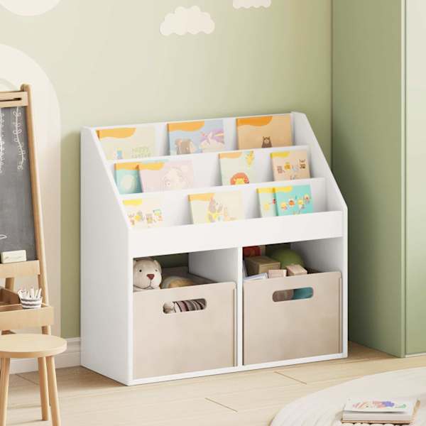 Laste Raamatuhind Valge 72,5 × 29,5 × 69 cm Tehispuit