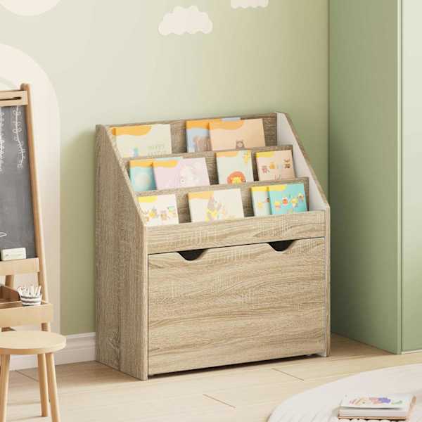 Laste Raamatuhind Sonoma tamm 60 × 29,5 × 69 cm Tehispuit