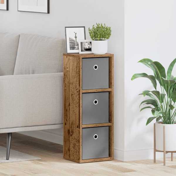 Kõide sahtliga Vana puit 25,5 × 22 × 69,5 cm