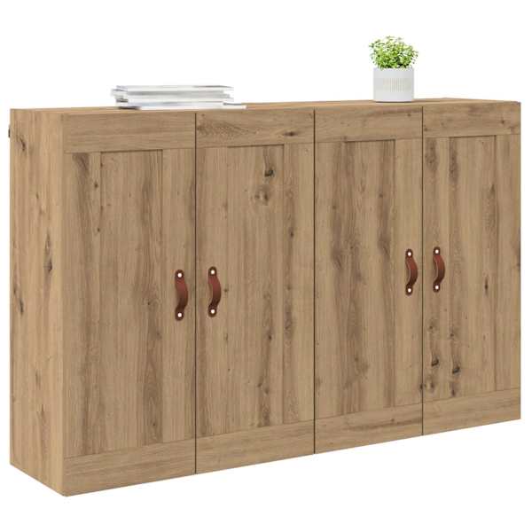Seinale kinnitatav kapp 2 tk Käsitööpuu 69,5 × 34 × 90 cm