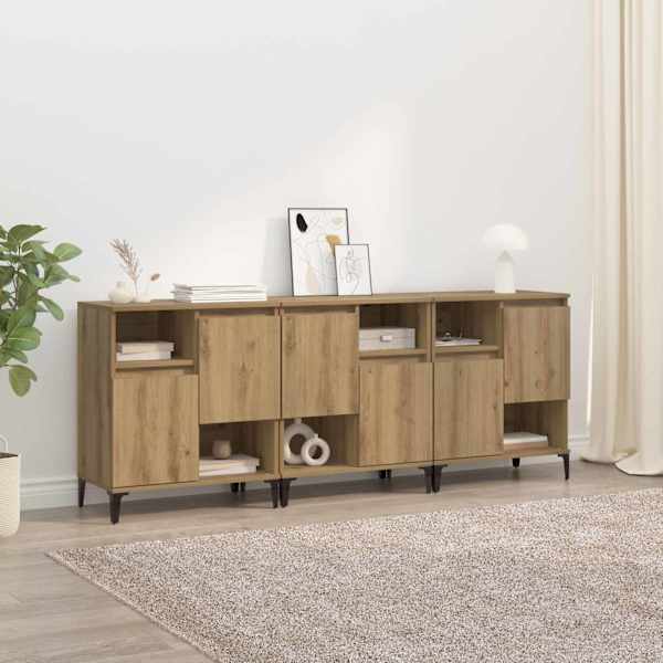 Kappide külgedel 3 tk Käsitööpuu 60 × 35 × 70 cm Tehispuit