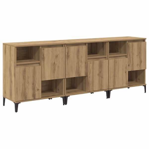 Kappide külgedel 3 tk Käsitööpuu 60 × 35 × 70 cm Tehispuit