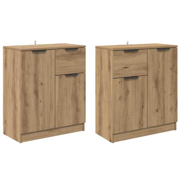 Kappide külgedel 2 tk Käsitööpuu 60 × 30 × 70 cm Tehispuit