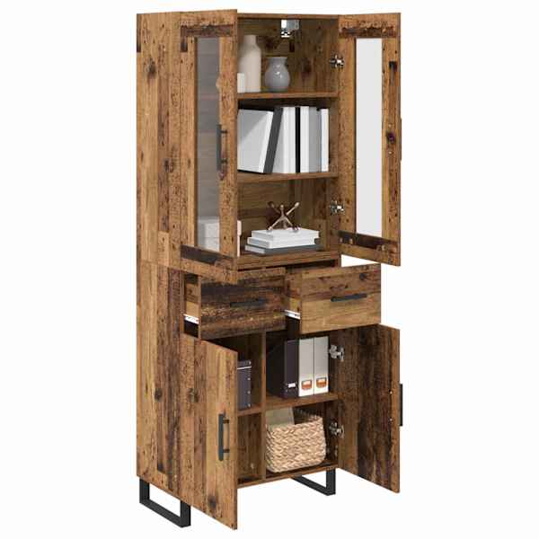 Kõrgushein 2 tk Vana puit 69,5 × 34 × 180 cm Tehispuit