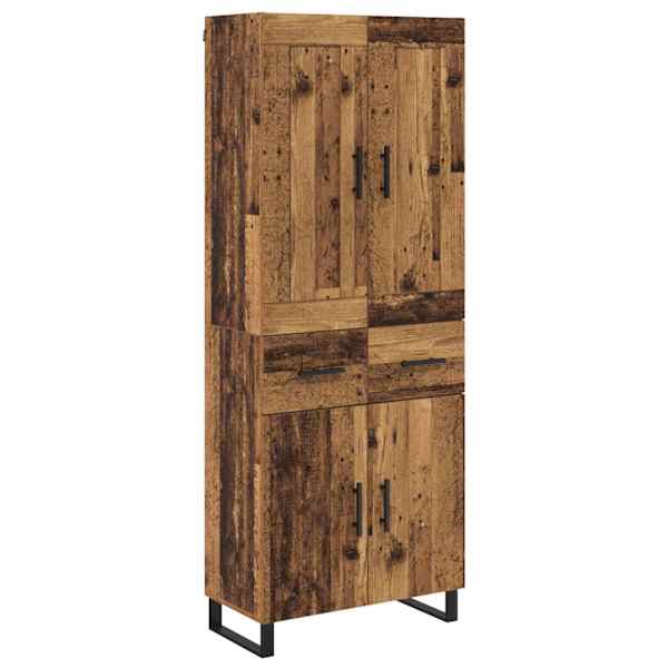 Kõrgushein 2 tk Vana puit 69,5 × 34 × 180 cm Tehispuit ja klaas