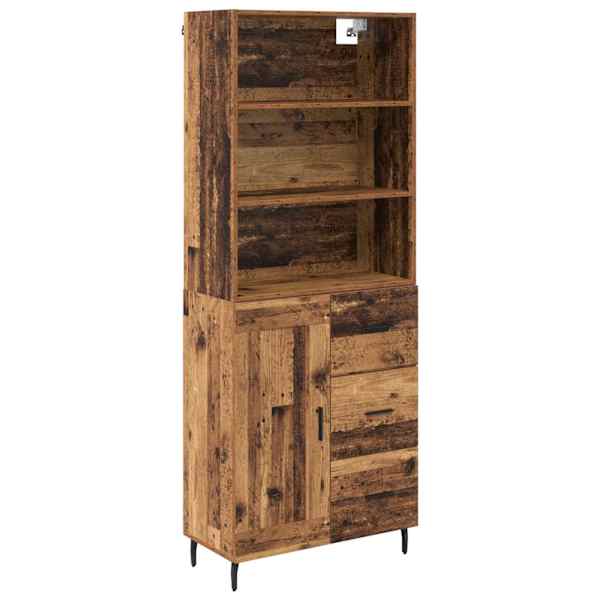 Kõrgushein 2 tk Vana puit 69,5 × 32,5 × 180 cm Tehispuit