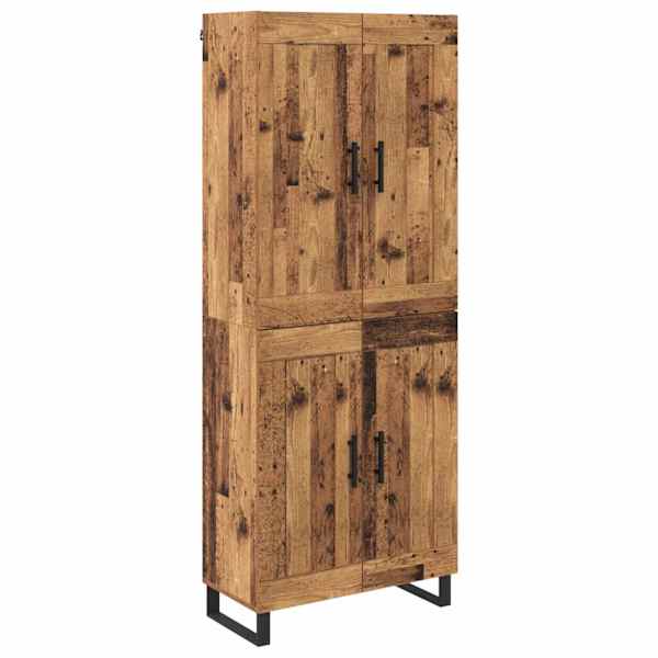 Kõrgushein 2 tk Vana puit 69,5 × 34 × 180 cm Tehispuit ja klaas
