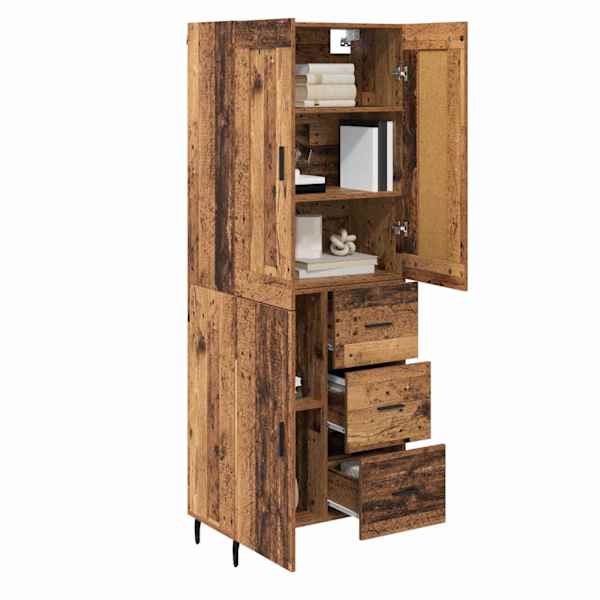Kõrgushein 2 tk Vana puit 69,5 × 34 × 180 cm Tehispuit