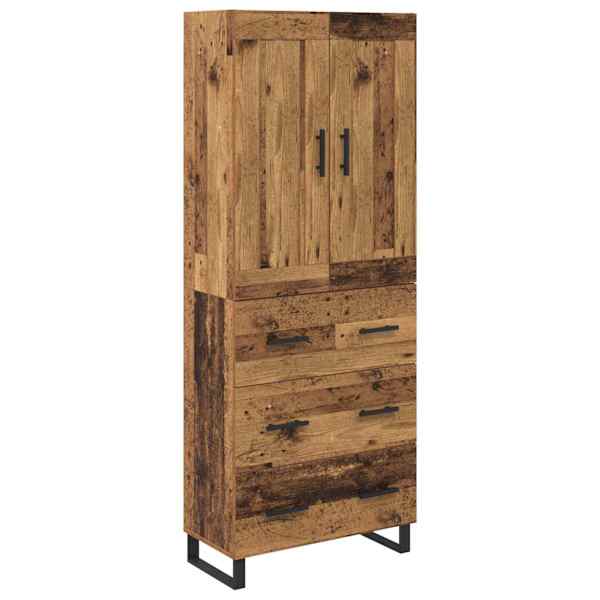 Kõrgushein 2 tk Vana puit 69,5 × 34 × 180 cm Tehispuit ja klaas